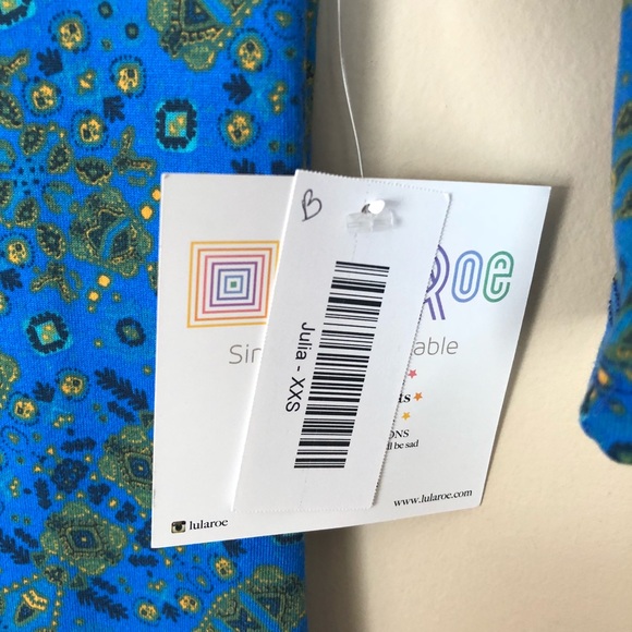 LuLaRoe Julia Dress NWT Size: XXS - Picture 4 of 5